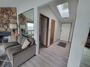 Both bedrooms just off the entry way.