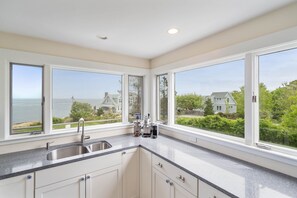 Take in views while brewing up a morning espresso in the fully equipped kitchen