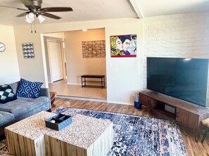 65" Smart Roku TV in family room