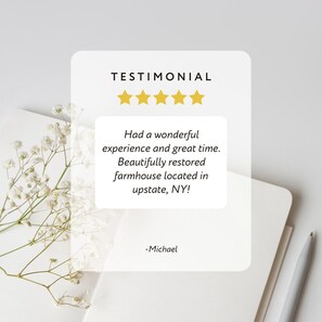 One of our many five star reviews.