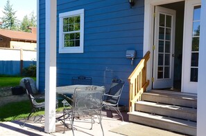 Small backyard with patio
