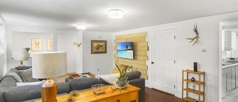 View of living room from dining room