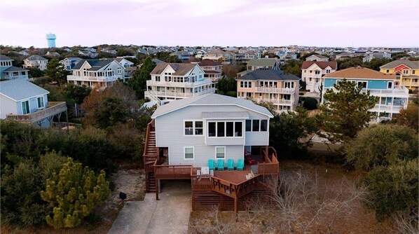 Newly renovated with plenty of sun decks.  Short walk to town or the beach.