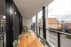 Blick vom Balkon