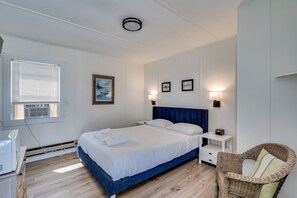 Bedroom with alarm clock