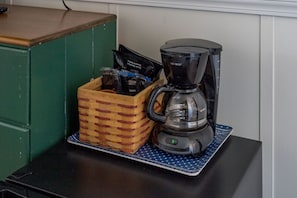 Drip coffee provided