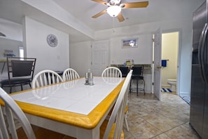 Kitchen Area with Half Bath