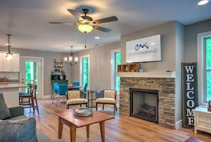 Main Level - Living Area with Gas Fireplace