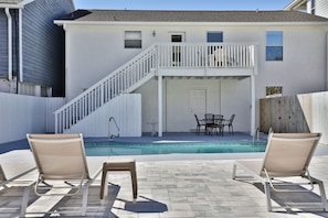 Sit back and relax next to the private pool!