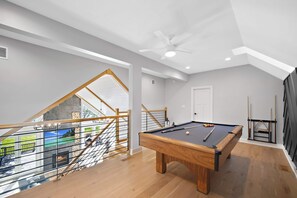 Pool table on the second floor loft!