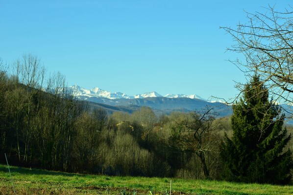 Vue depuis les fenêtres du gite
