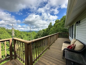 Back deck | Mountain views | Seating