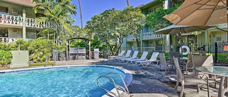 Kailua-Kona Vacation Rental | Studio | 1BA | 375 Sq Ft | Stairs Required