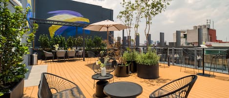 Terraço no piso superior