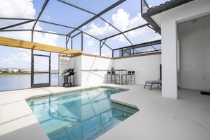 Swimming Pool Area with Lake View