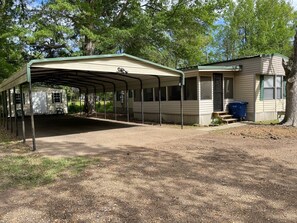 Covered parking area