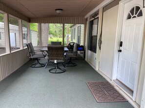 Screened in front porch