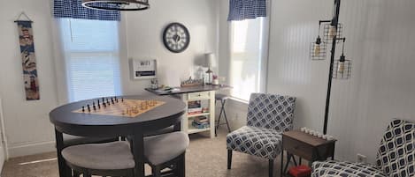 Game Room for Chess, Checkers, Cards, Dominos, Etc.  or just Reading and Sitting