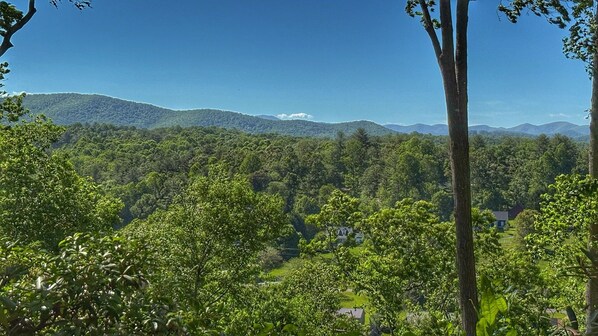 Mountain views opens up nicely in winter. Enjoy from inside as well!