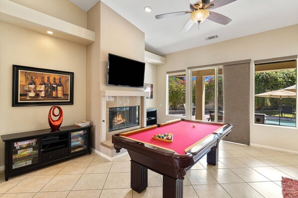 Play Pool or Enjoy one of the Many Board Games