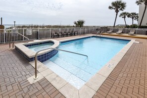 Pool Area - Another angle of the pool and hot tub