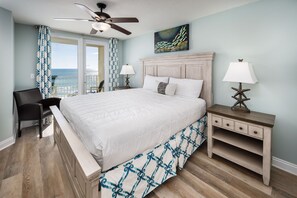 Master Bedroom - Comfy furniture can be found in all rooms of Sea Dunes 302.