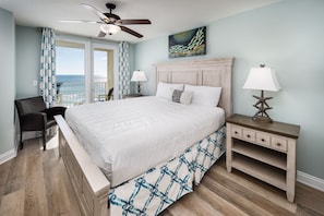 Master Bedroom - Comfy furniture can be found in all rooms of Sea Dunes 302.