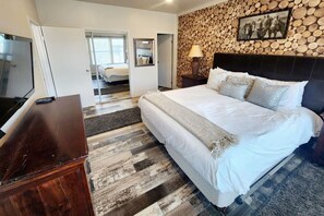 Master king  bedroom with bathroom attached.