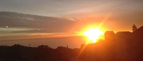 Sunset from the decks ... ocean views from every floor in the Sanctuary