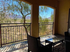 Patio-McDowell Mountain in the distance