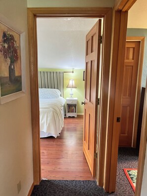 Upper Bedroom with King bed or two twins on request. 
