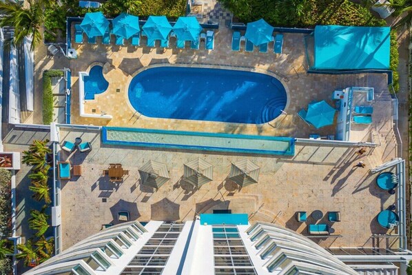 Oceanfront luxury at Marenas Resort with direct beach access and pool view