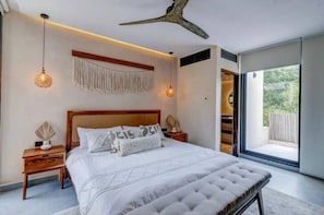Master Bedroom leads to 2 outdoor patios. With seating areas and tranquil spaces