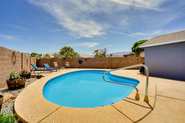 Safford Vacation Rental | 4BR | 2BA | 1,943 Sq Ft | 1 Small Step for Entry