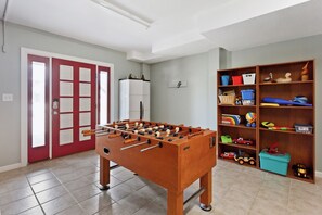 Burn off some steam in the Game Room with a Foosball Table where you can hang out and relax after your drive to the Outer Banks!