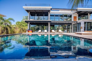Balam Pool and rear shot of house