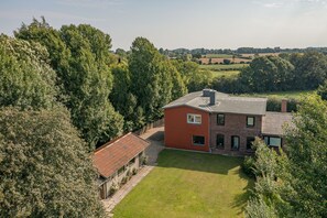 Haus und Garten aus der Vogelperspektive