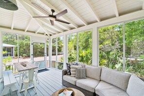 Screened-In Patio with Plenty of Seating