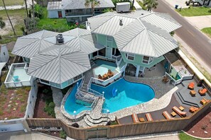 Birds view of The Pod House, ample outdoor space to enjoy at this Retro Retreat!