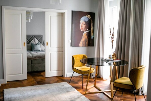 Living room with painting