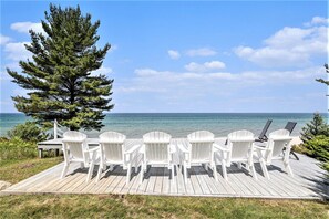 View of Lake Michigan from upper deck