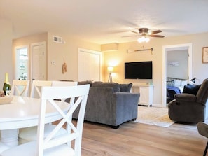 Enjoy time together in our spacious dining and living room in the 4 bedroom home.