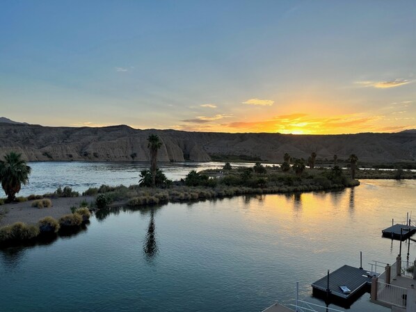 Stunning views of the Colorado River from the deck