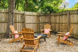 Fire pit seating area 