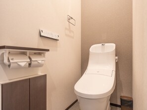Restrooms with washlets are available on the 1st and 2nd floors!