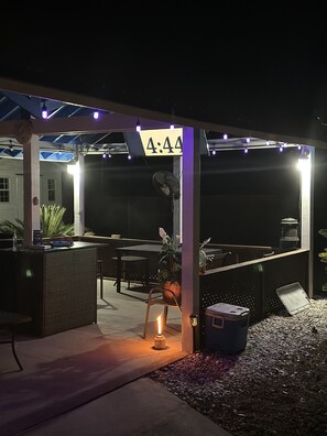 Outside gazebo 