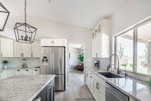 Front view of kitchen