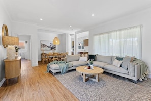 Huge, light-filled living room