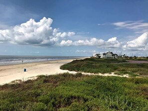 Miles of beach nearby