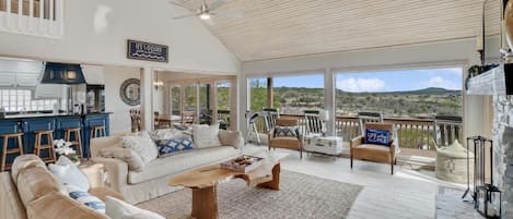 Main living room - be prepared to gasp when you walk in and see the view!